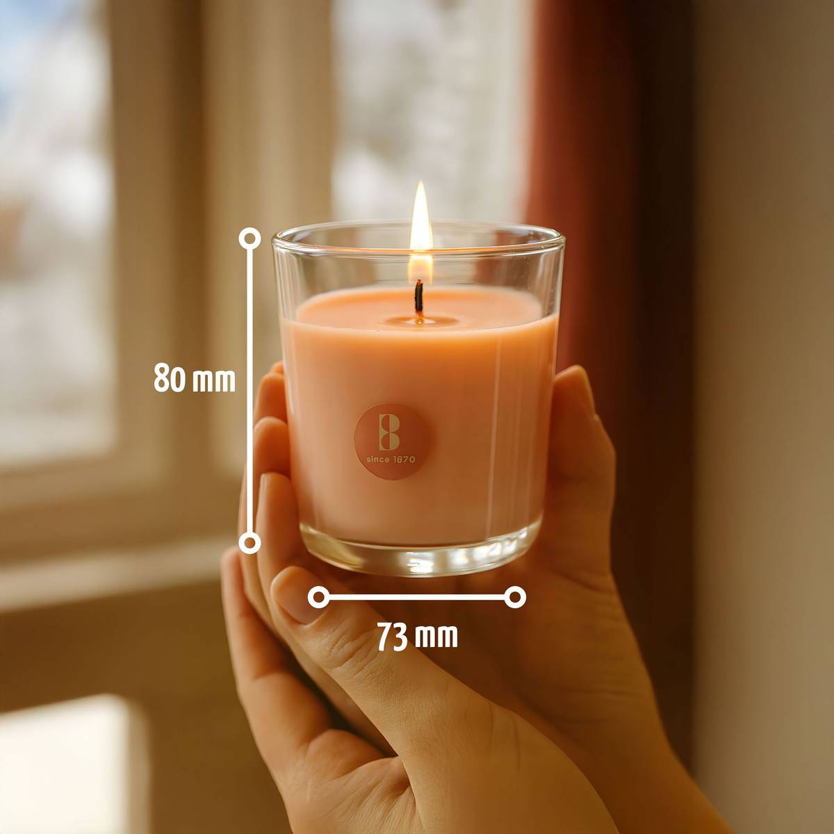 Duftglas gefüllt 80/73mm Magnolie