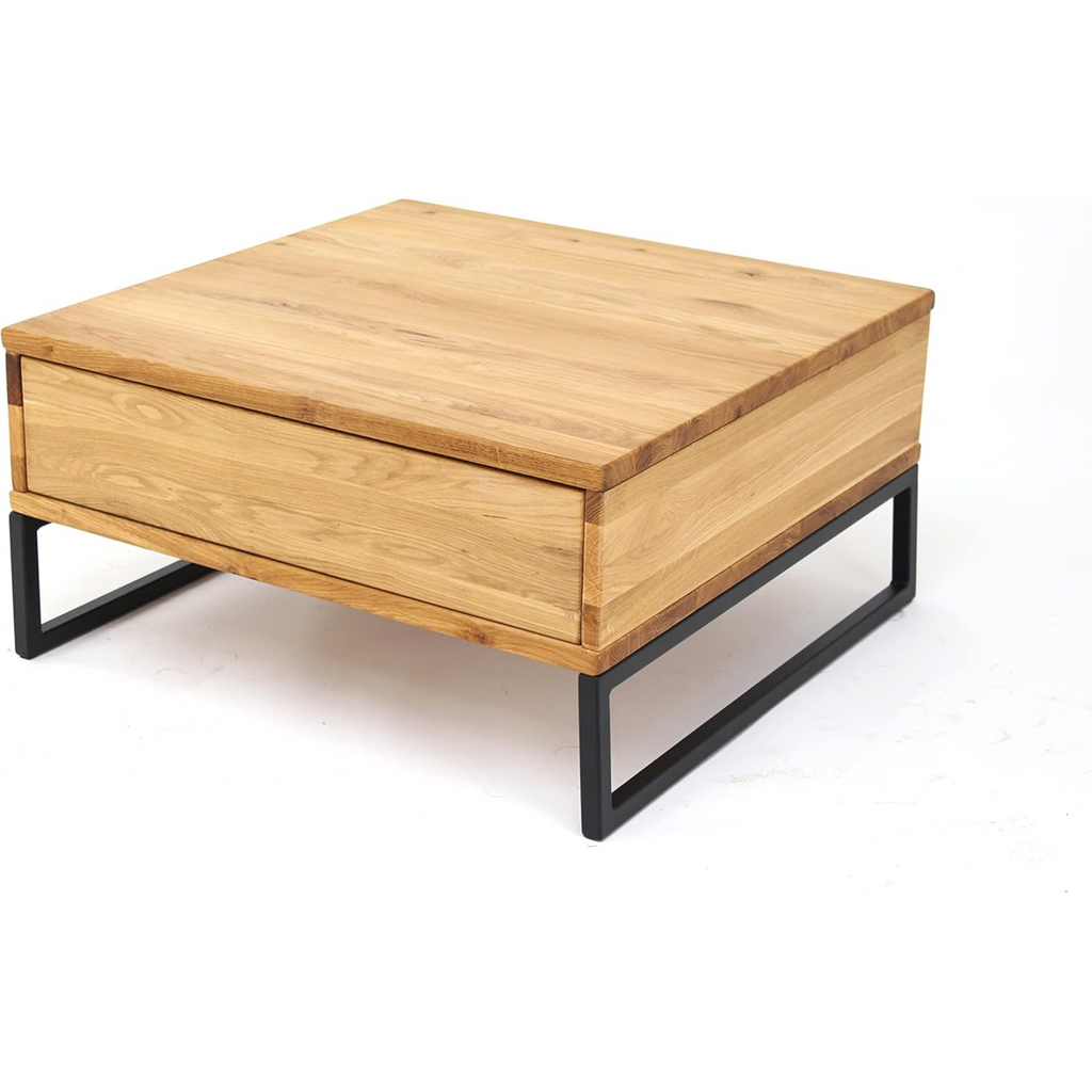 Table basse de haute qualité en bois de chêne massif