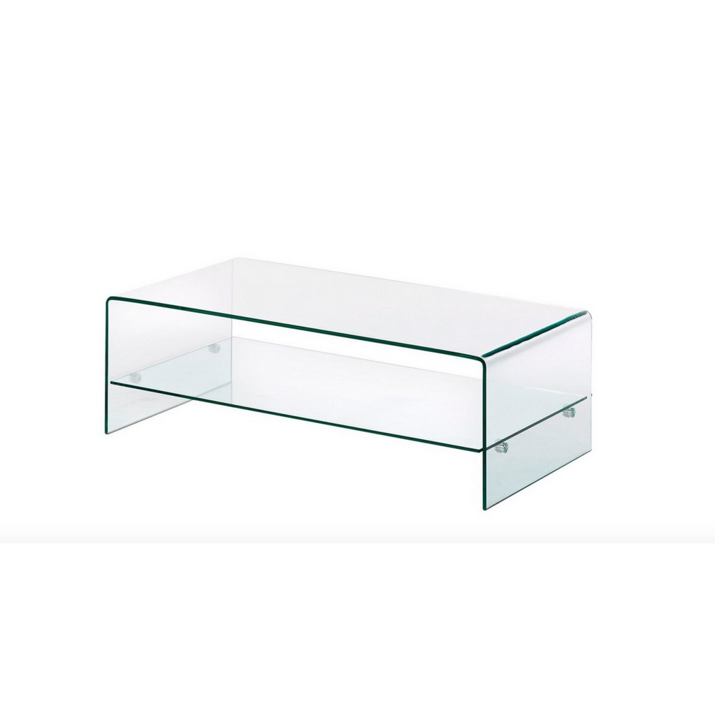 Table basse élégante en verre