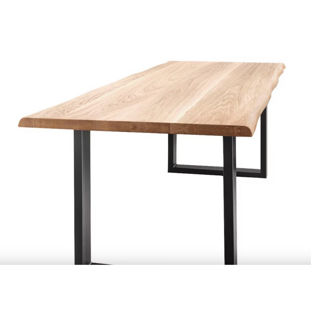 Table de salle à manger 140x90 avec plateau en chêne massif