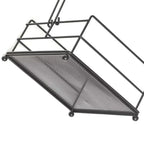 Zeller Servietten Halter aus schwarzem Metall - moderner Tischhalter für Servietten