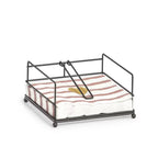 Zeller Serviettenhalter Metall Schwarz - Eleganter Tischorganizer für Zuhause