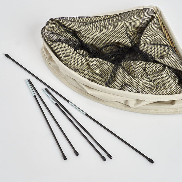 Panier à linge d'angle, beige – peu encombrant et respirant