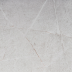 Weißer Marmor Tischplatte mit natürlichen grauen und rosa Adern – Bizzotto Arnold runder Tisch Detail