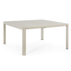 Bizzotto Kiplin Auszugstisch in Beige/Greige aus Aluminium, quadratisch, für den Aussenbereich