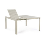 Bizzotto Kiplin Auszugstisch Outdoor Aluminium Sandbeige mit ausziehbarer Tischplatte