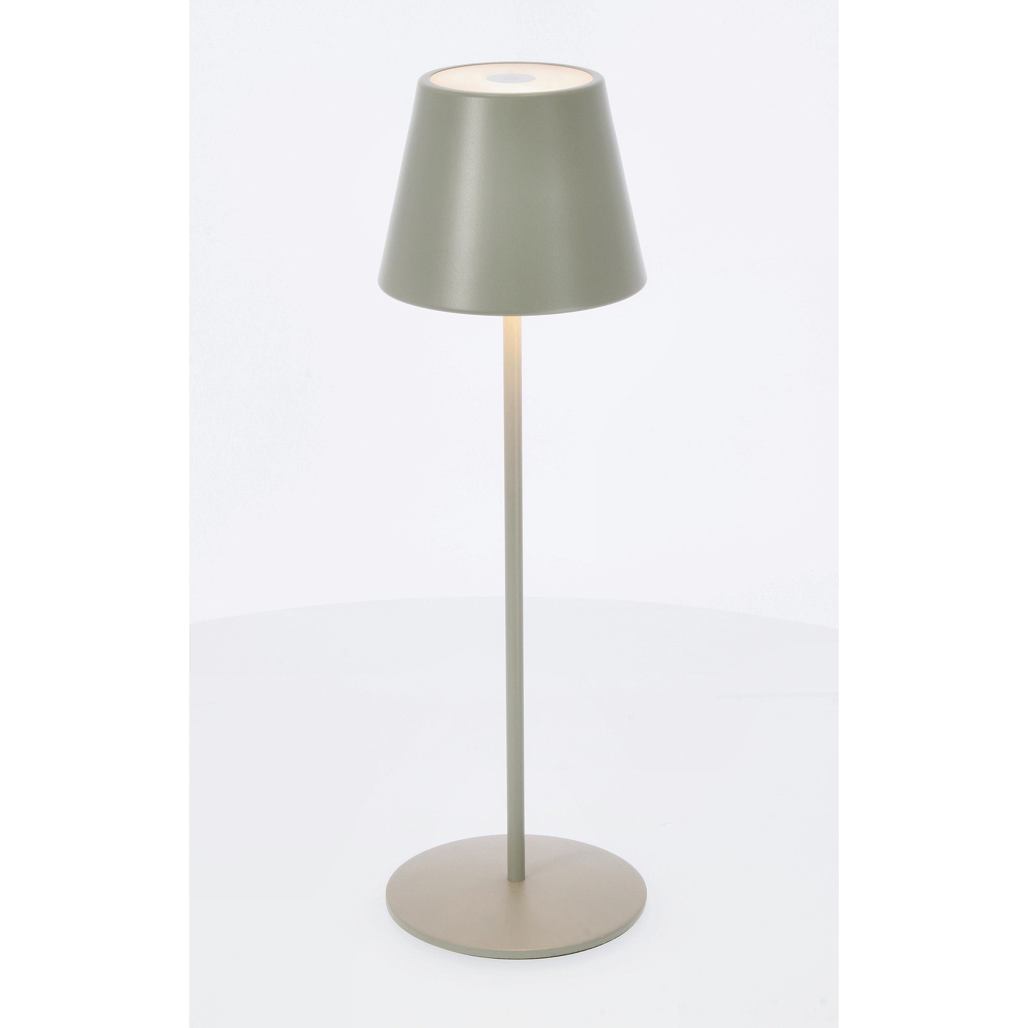 Lampe de table LED Etna vert sauge