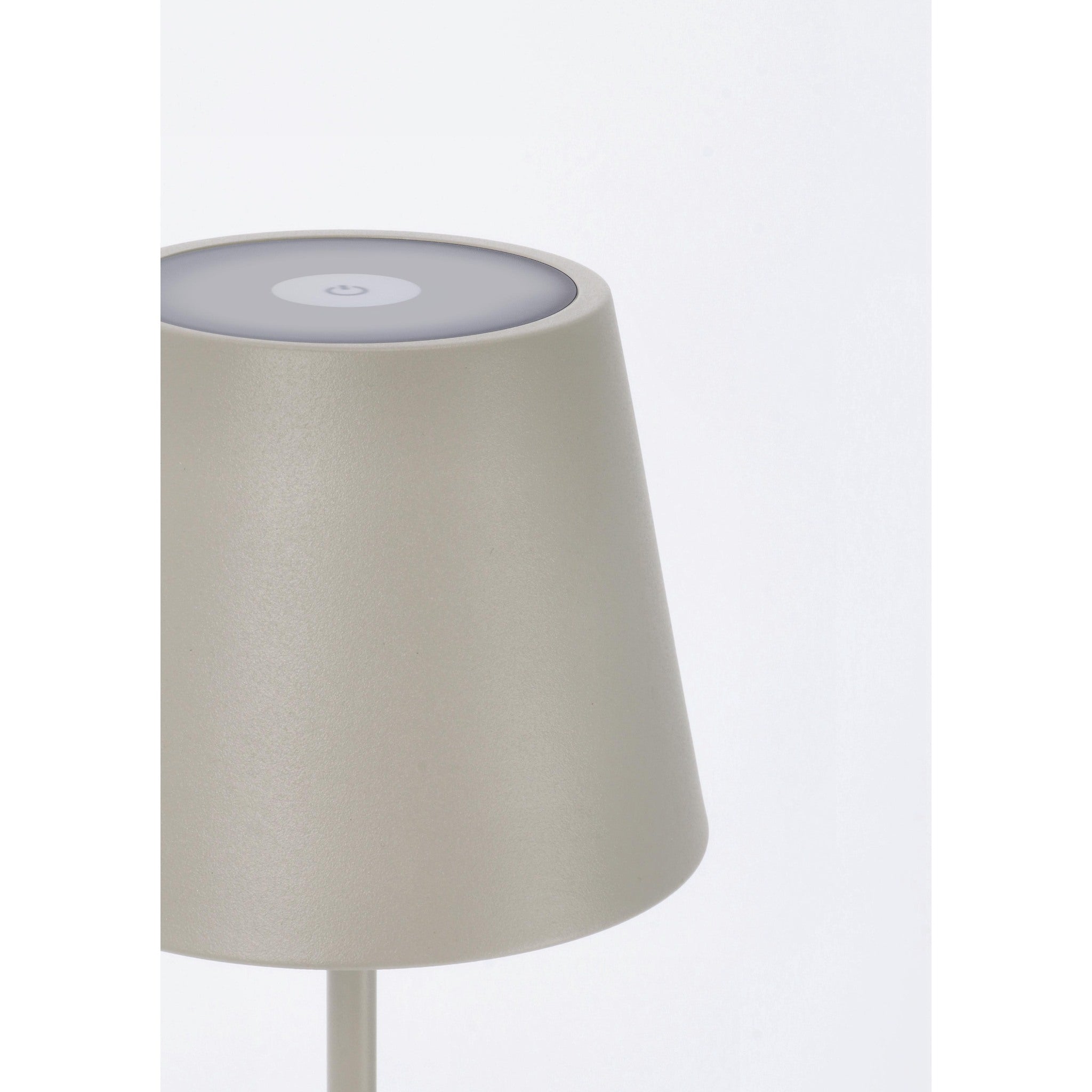 Lampe de table LED Etna taupe