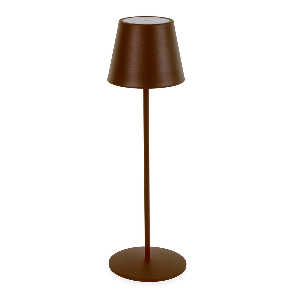 Lampe de table LED Etna, marron