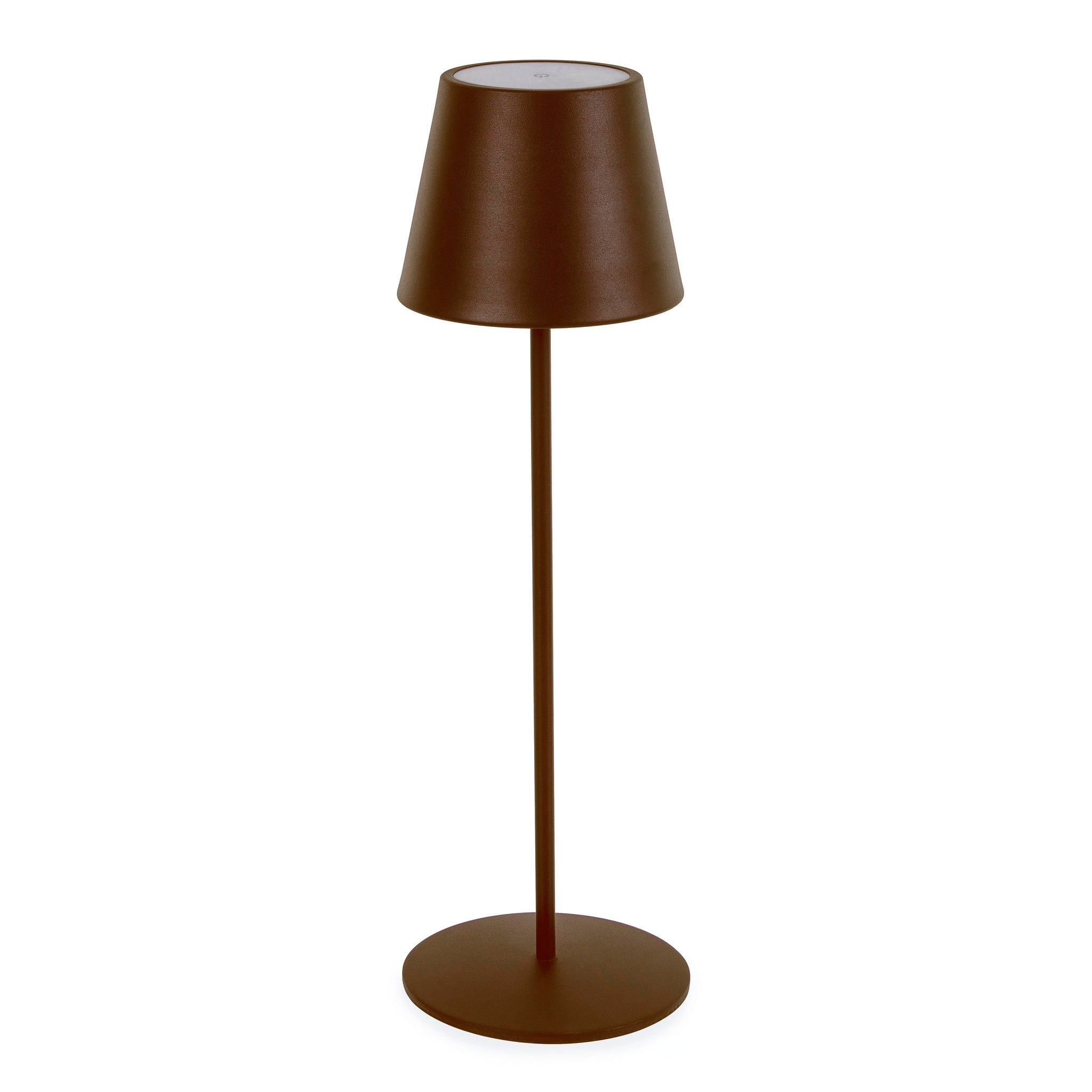 Lampe de table LED Etna, marron