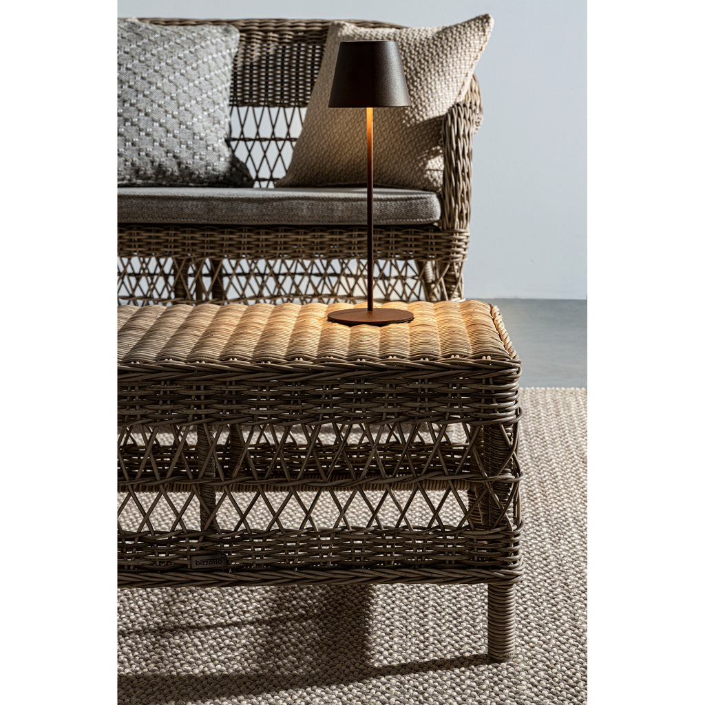 Lampe de table LED Etna, marron