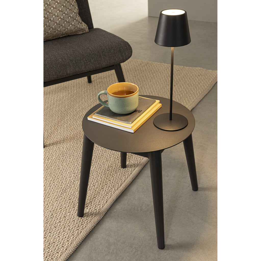 Lampe de table LED Etna, noire