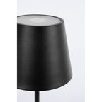 Bizzotto LED Tischlampe Etna in Schwarz – kabellose Akku-Tischleuchte mit Touch-Funktion und modernem Design