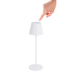 Bizzotto LED Tischlampe Etna Weiss mit Touch-Funktion – finger berührt den Lampenschirm