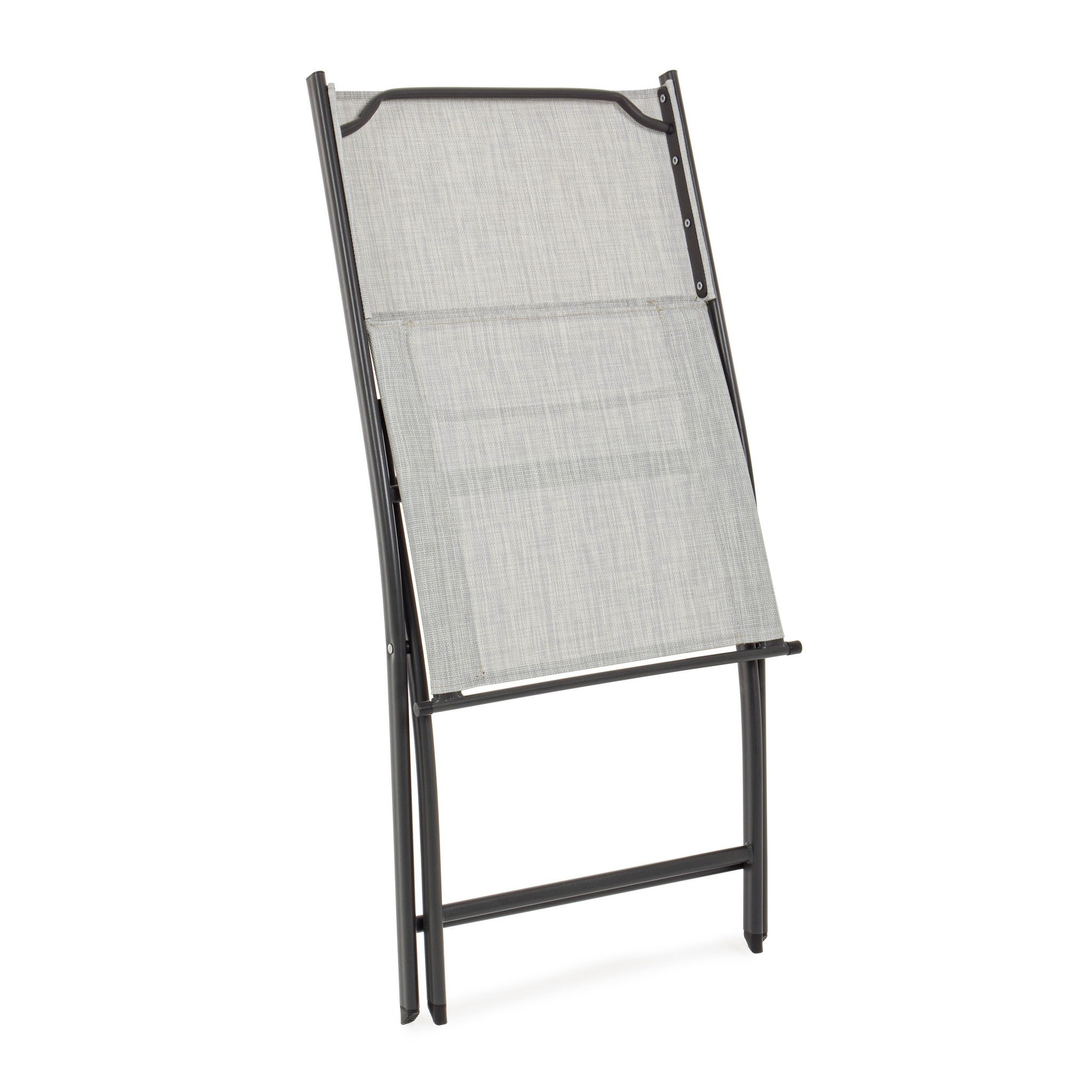 Chaise pliante Martinez, gris clair