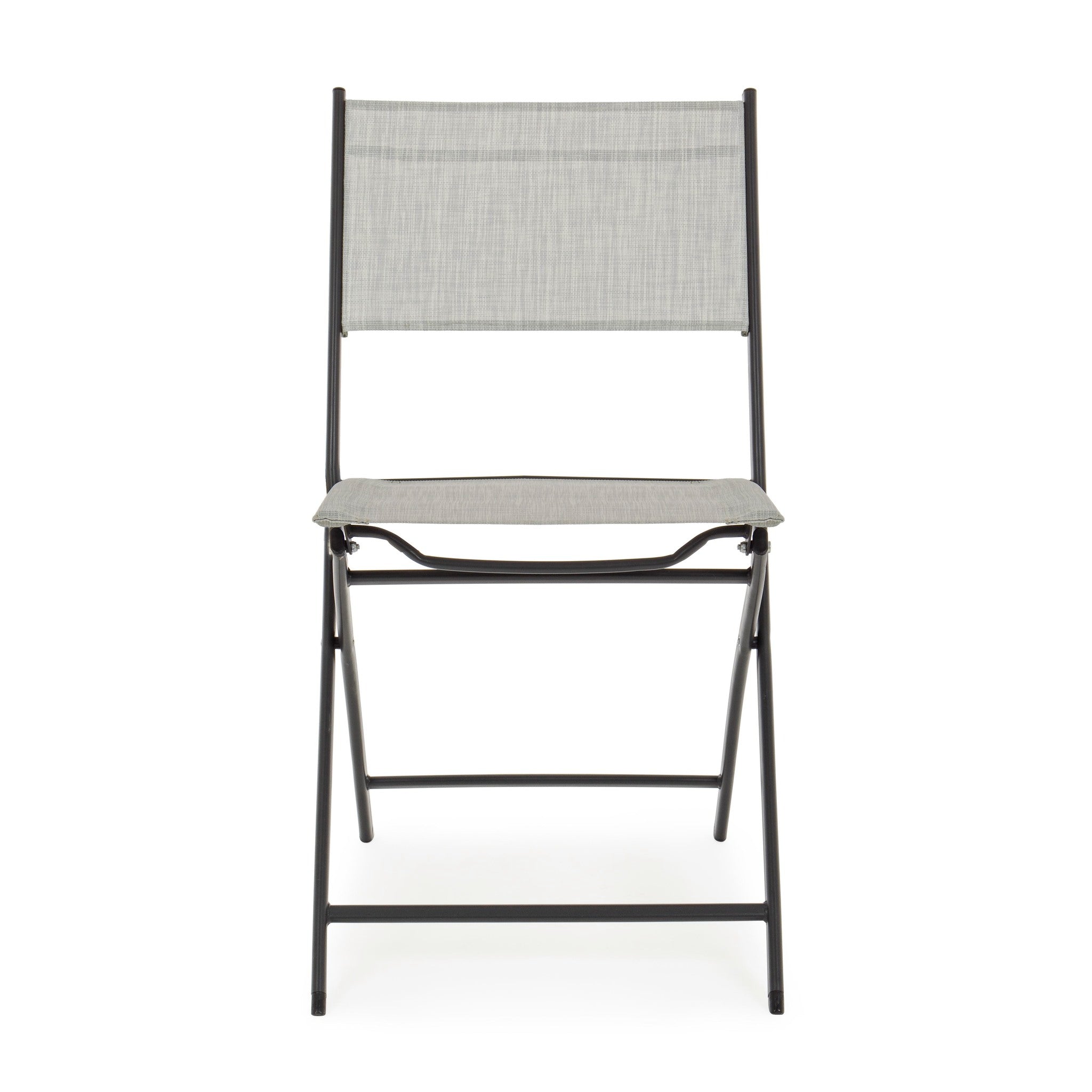 Chaise pliante Martinez, gris clair