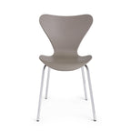 Bizzotto Stuhl Tessa in Kamelbraun mit Chrombeinen – moderner Schalenstuhl in zeitlosem Design