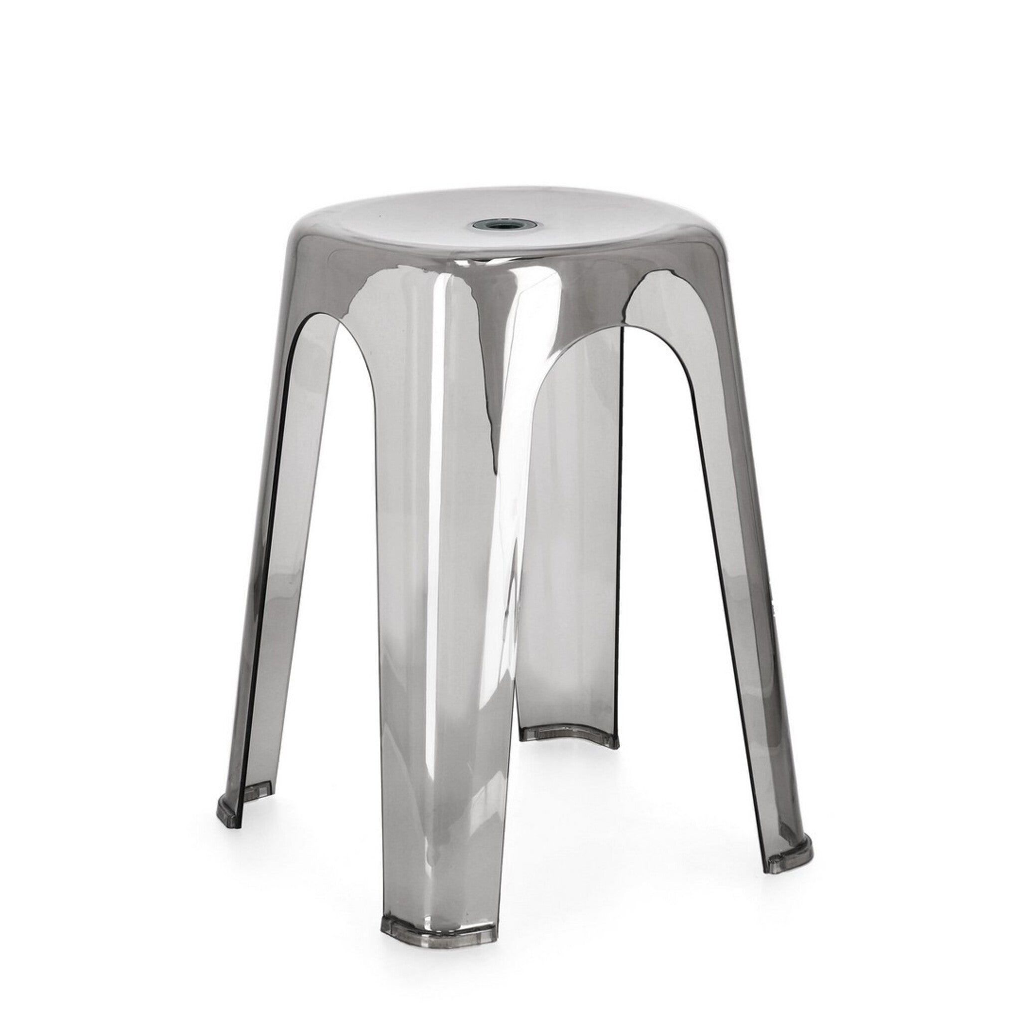 Tabouret Sonny, gris transparent