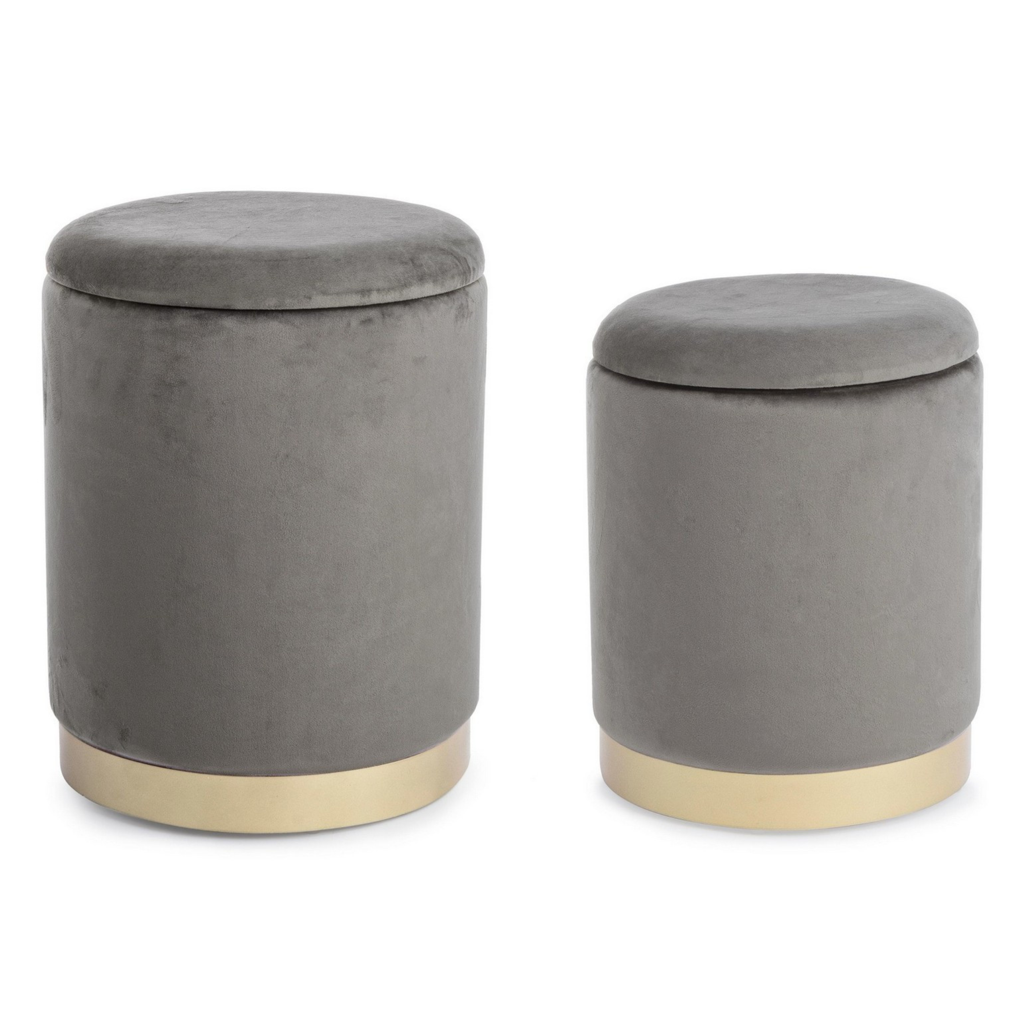Tabouret Polina, petit, gris