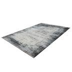 Lalee Elysee Teppich in Grau mit abstraktem Vintage-Muster und hellem Zentrum, modern und zeitlos