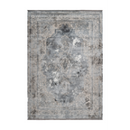 Lalee Elysee Teppich in Grau mit orientalischem Vintage-Muster und floralen Ornamenten