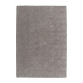 Lalee Velvet Teppich in Grau/Beige – weicher Kurzflor-Teppich in moderner Uni-Optik für Wohnzimmer