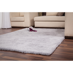 Lalee Velvet 2 Teppich weiß - flauschiger Hochflor-Teppich für Wohnzimmer und Schlafzimmer