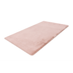 Lalee Heaven Hochflor-Teppich in zartem Rosa, weicher Shaggy-Florteppich für Wohnzimmer