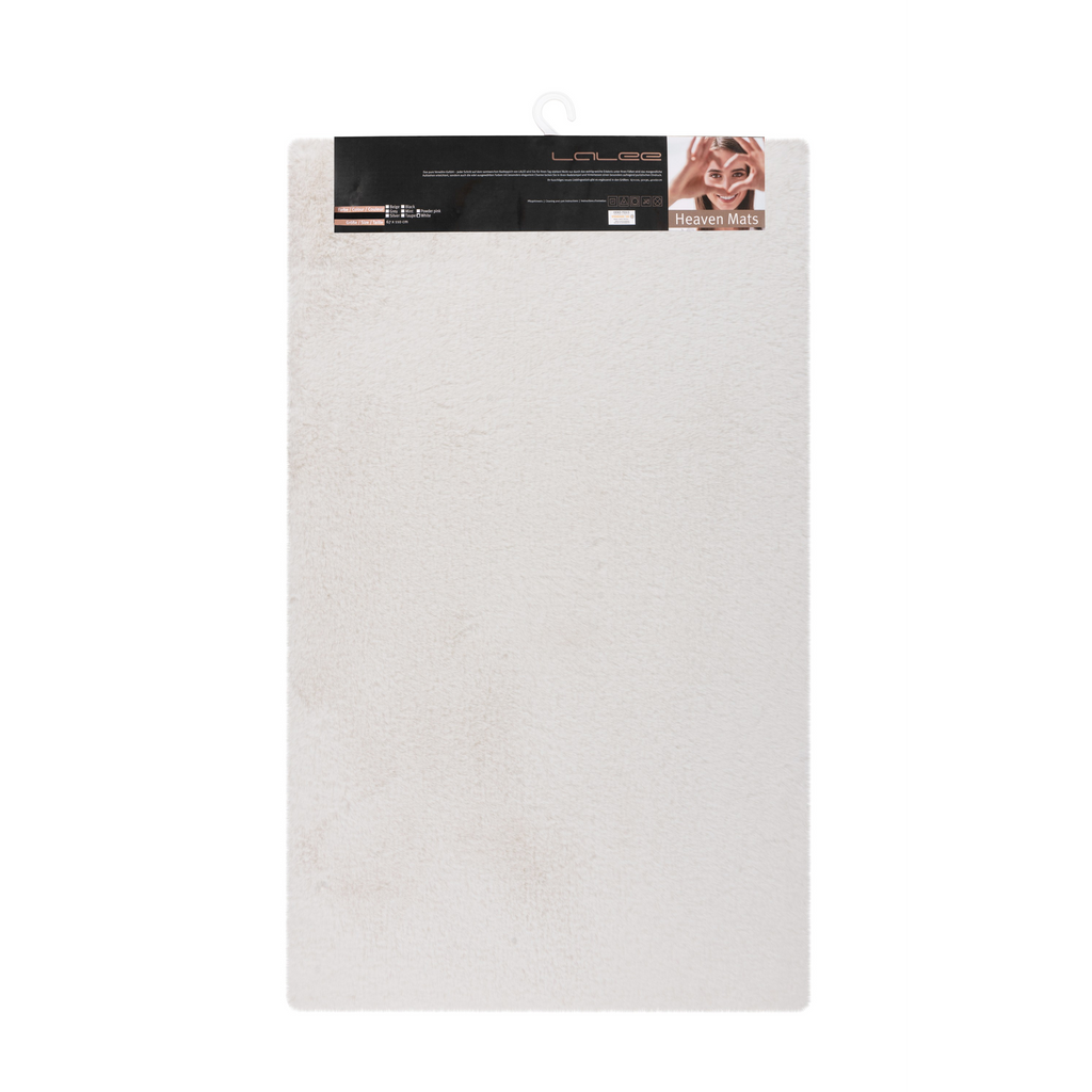 Tapis de bain blanc paradisiaque