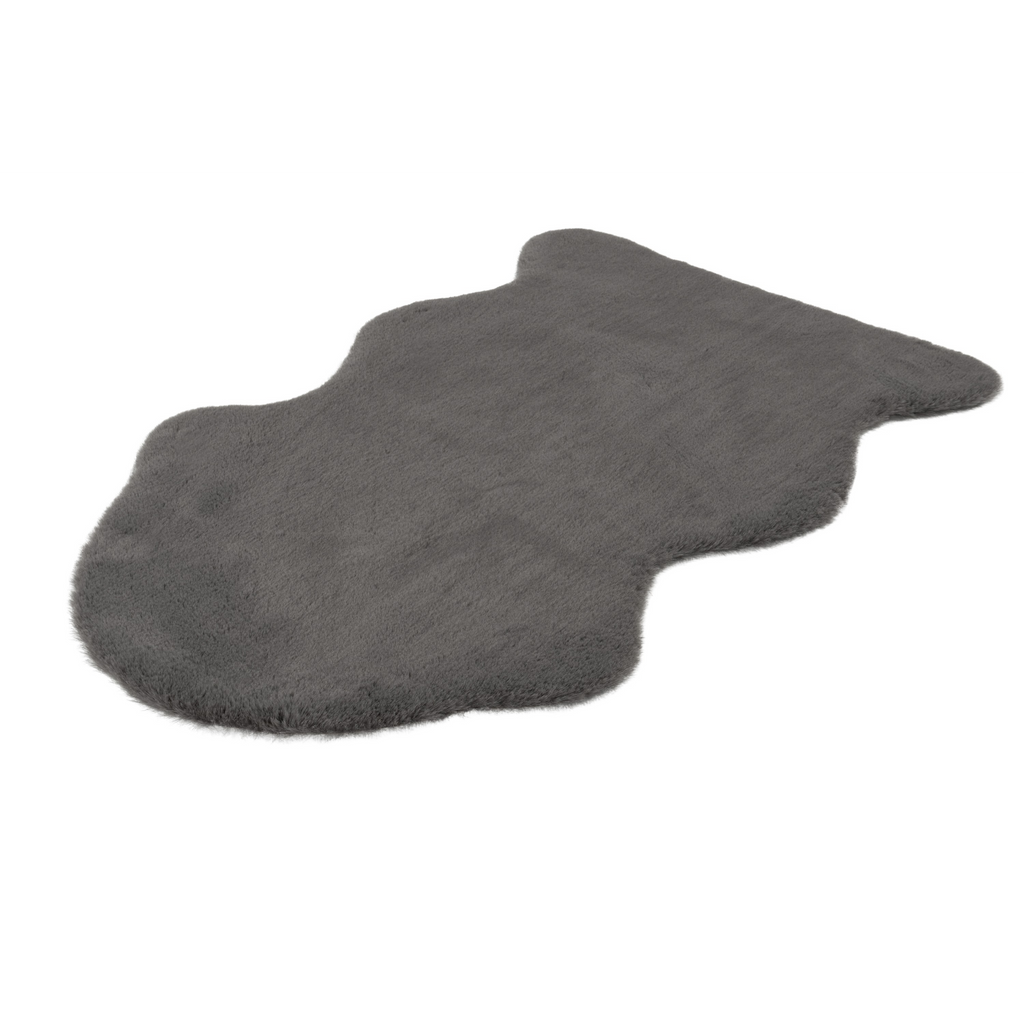 Fausse fourrure grise douillette