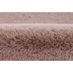 Nahaufnahme Lalee Heaven Teppich in Rosa mit weichem Hochflor und flauschiger Textur