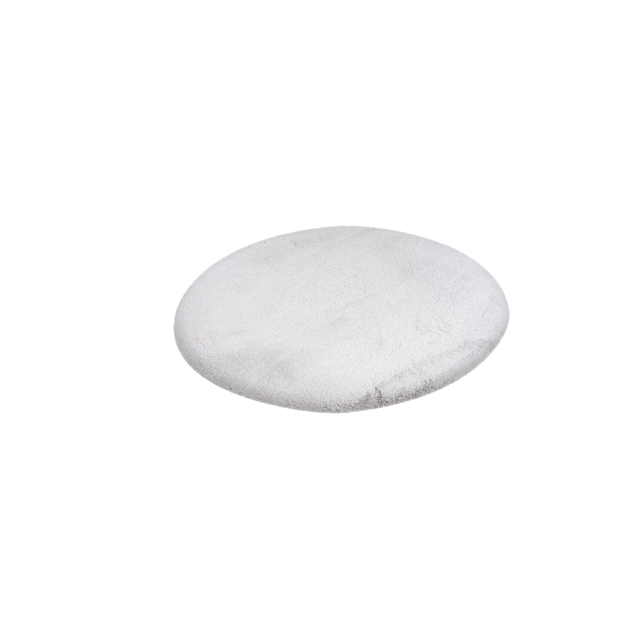 Tapis rond argenté du paradis