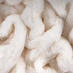 Kuscheldecke Heaven 150x200 cm Ivory - Flauschige Wohndecke aus Polyester in Creme