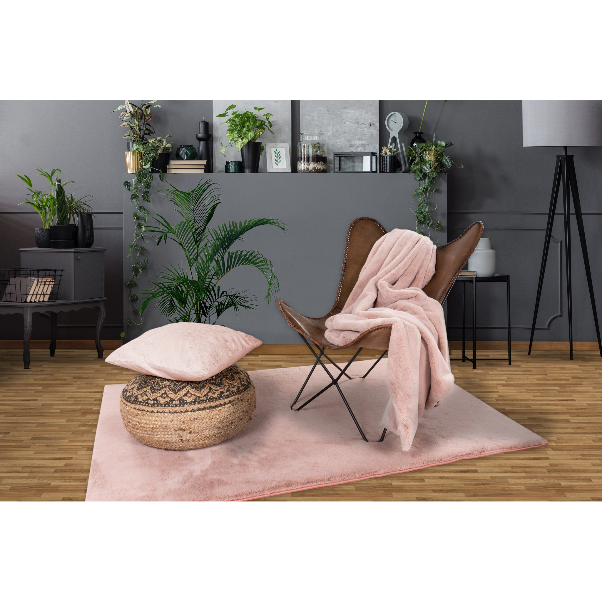 Couverture rose paradisiaque toute douce