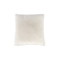 Lalee Heaven Kissen 50x50 cm in Cremeweiß – weiches Velvet-Dekokissen für Sofa und Bett