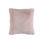 Lalee Heaven Kissen in Rosa – flauschiges Kunstfell-Dekokissen 50x50 cm für Sofa und Bett