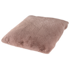 Lalee Heaven Kissen in Rosa-Beige mit weichem Plüschbezug – flauschiges Dekokissen für gemütliches Wohnen