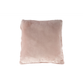 Lalee Heaven Kissen in zartem Rosa aus weichem Samt, quadratisch, 50x50 cm, für Sofa und Bett