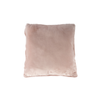 Lalee Heaven Kissen in zartem Rosa aus weichem Samt, quadratisch, 50x50 cm, für Sofa und Bett