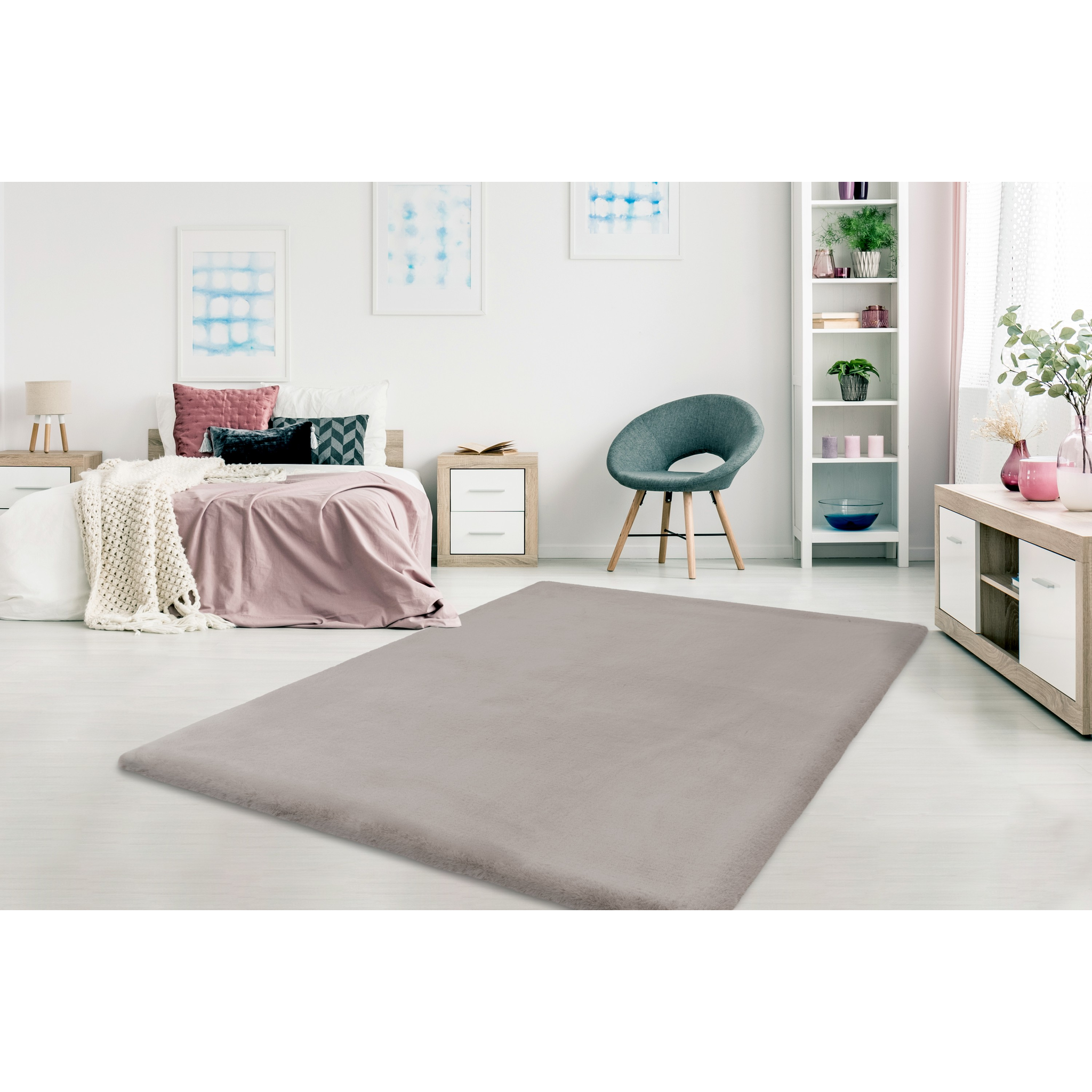 Tapis taupe paradisiaque