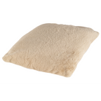 Lalee Heaven Kissen in Beige – flauschiges Zierkissen aus weichem Kunstfell für gemütliches Wohnambiente