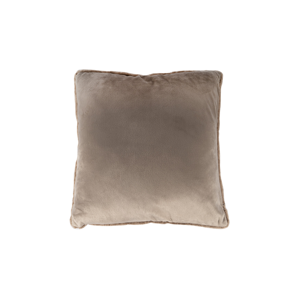 Coussin décoratif couleur taupe céleste