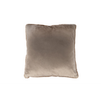 Lalee Heaven Kissen in Taupe/Beige – weiches Samt-Zierkissen für Sofa und Bett