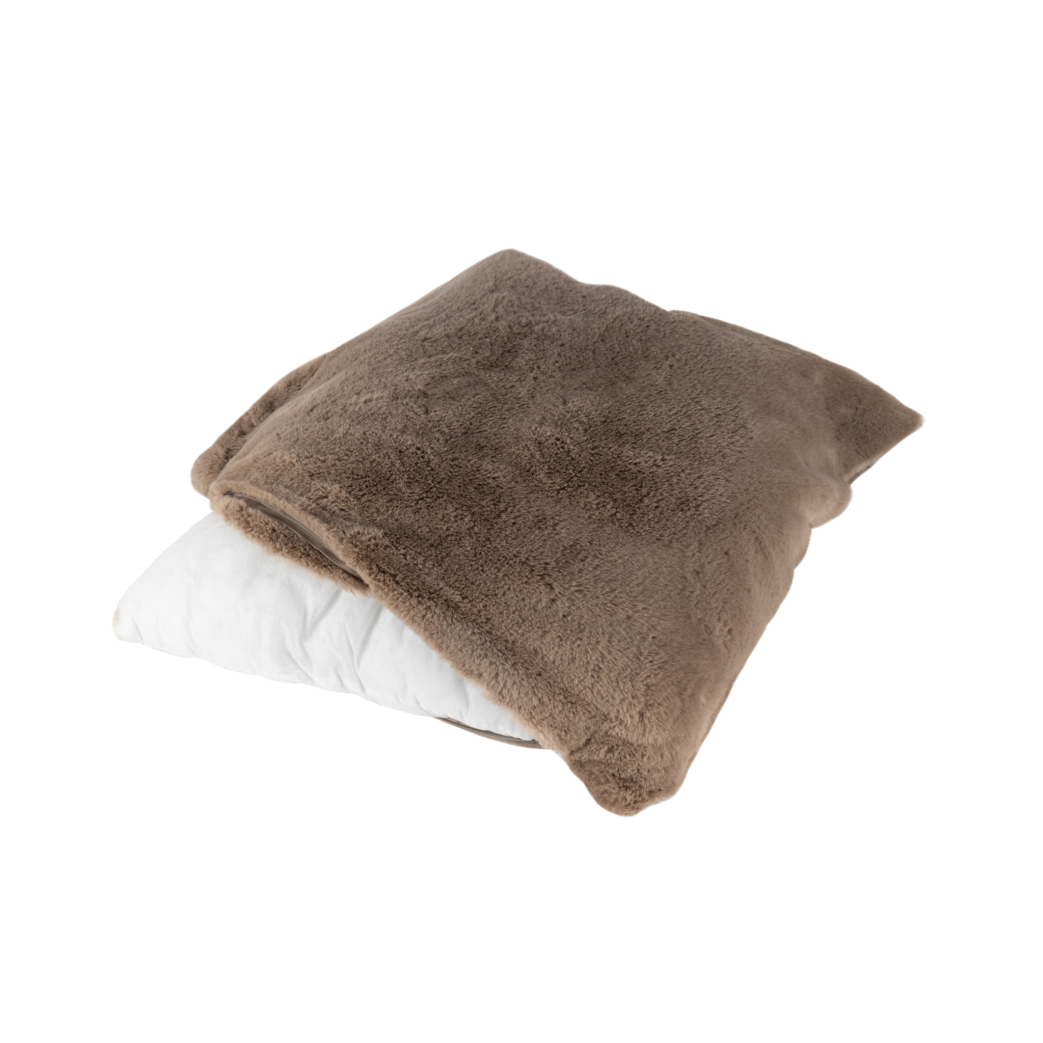 Coussin décoratif couleur taupe céleste