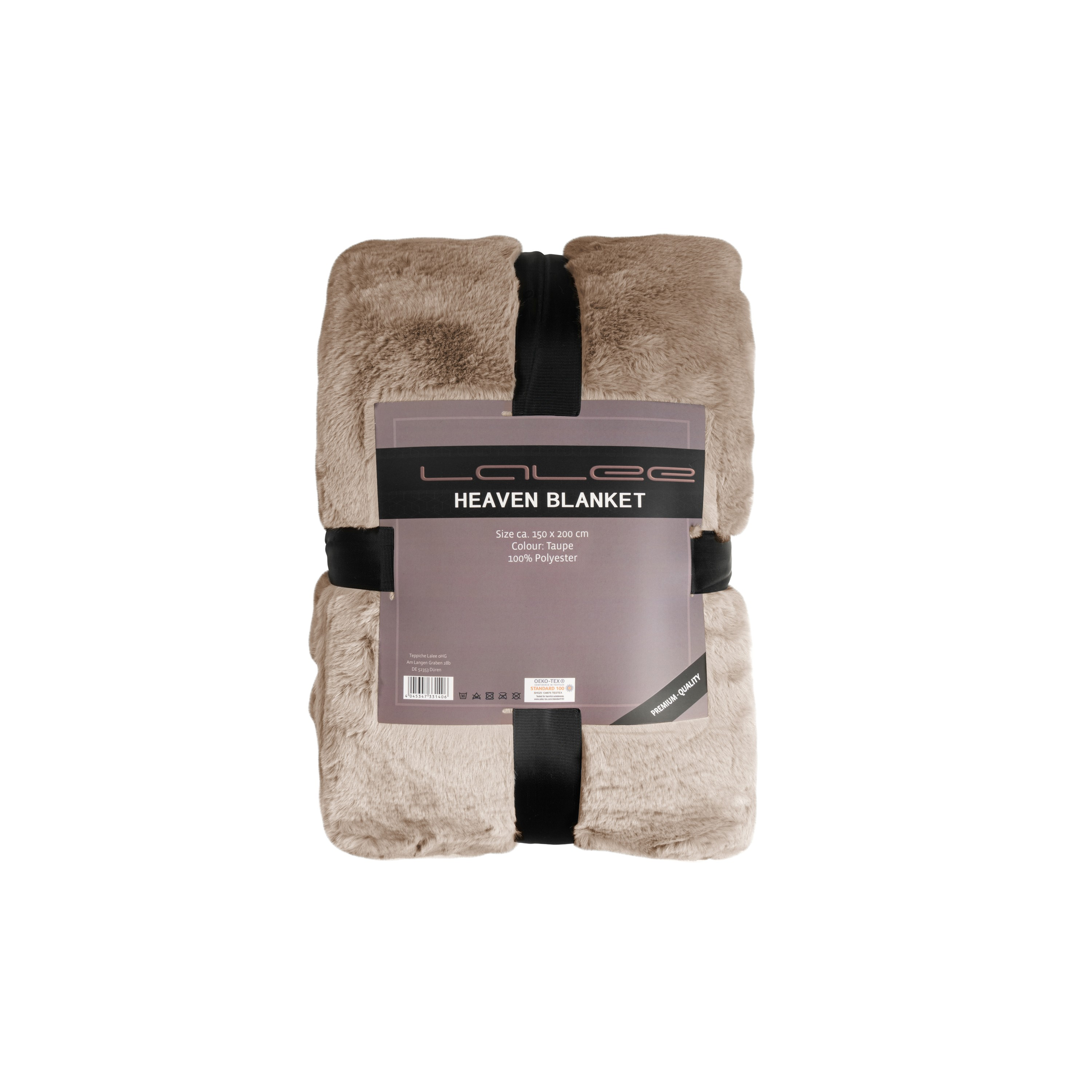 Couverture douce et moelleuse couleur taupe