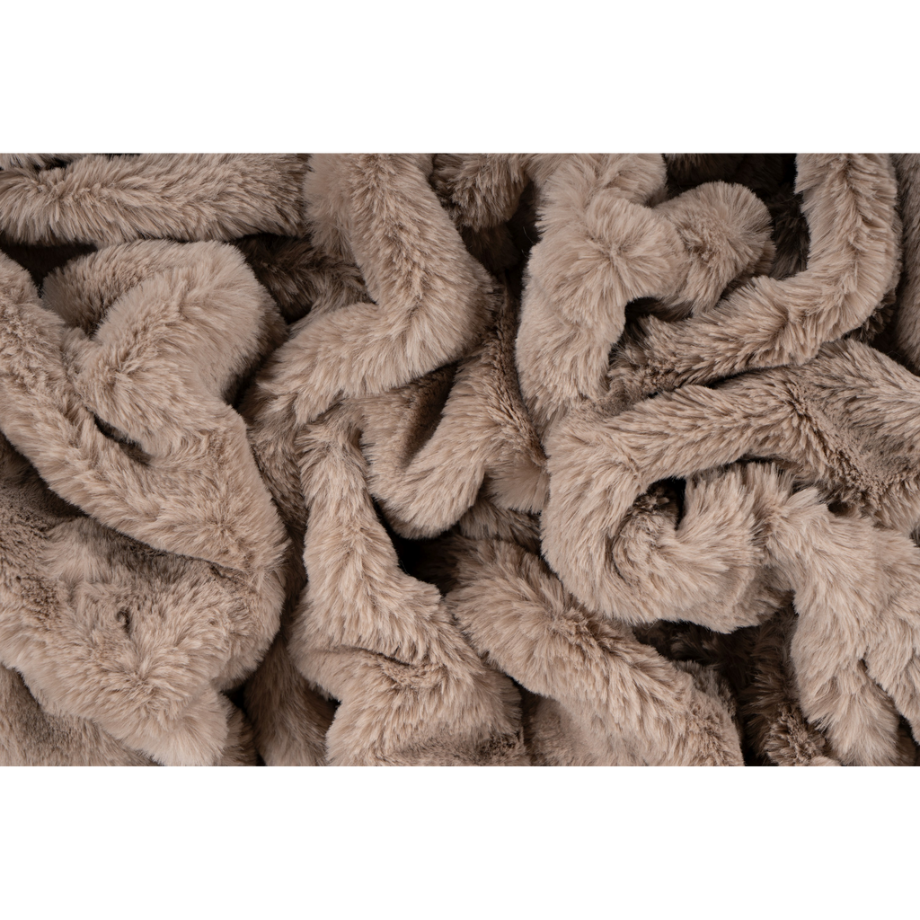 Couverture douce et moelleuse couleur taupe