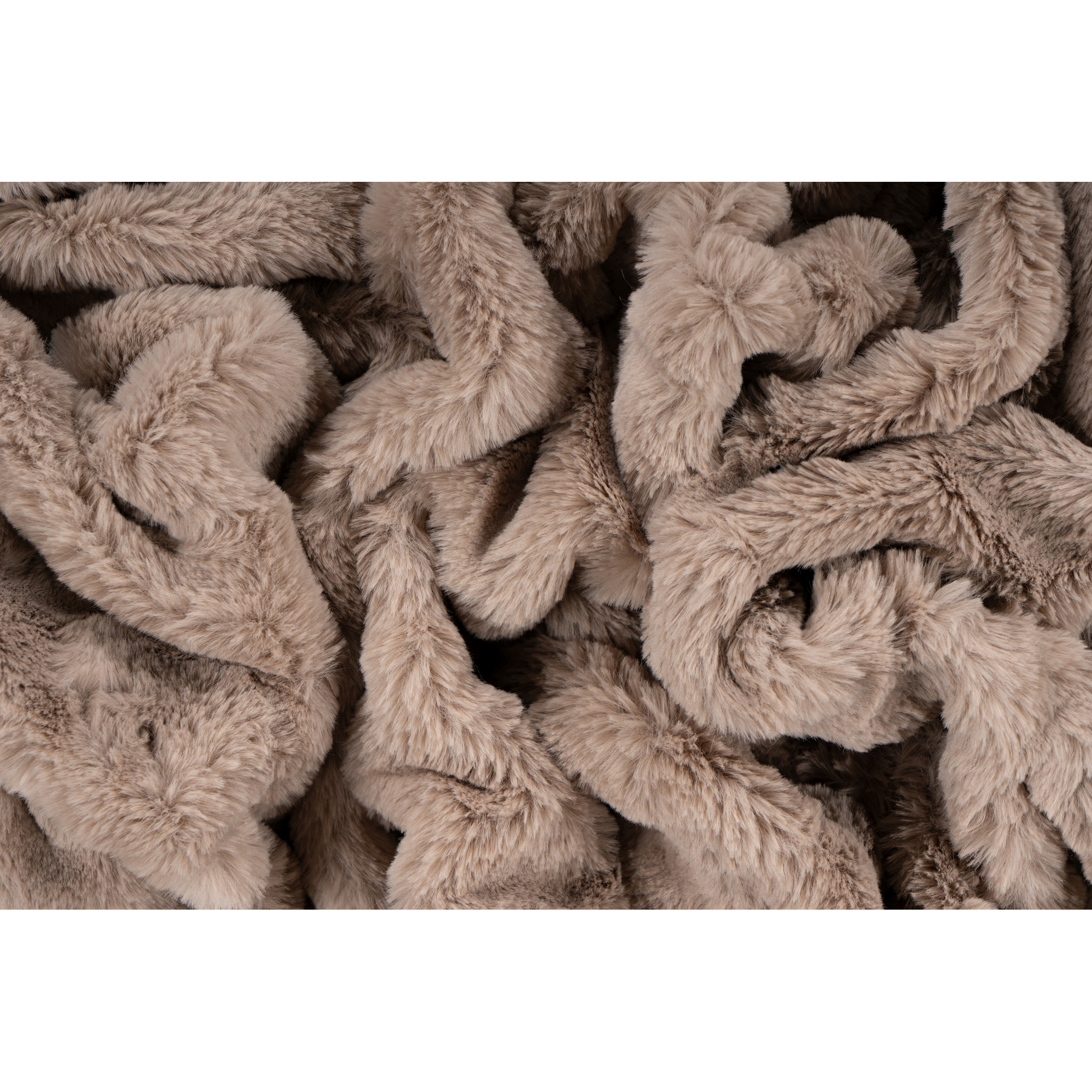 Couverture douce et moelleuse couleur taupe