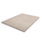 Lalee Velvet Teppich in Beige – weicher Kurzflor-Teppich in modernem schlichten Design