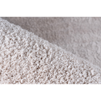Lalee Velvet Teppich in hellem Beige-Grau – Nahaufnahme der weichen, flauschigen Textur