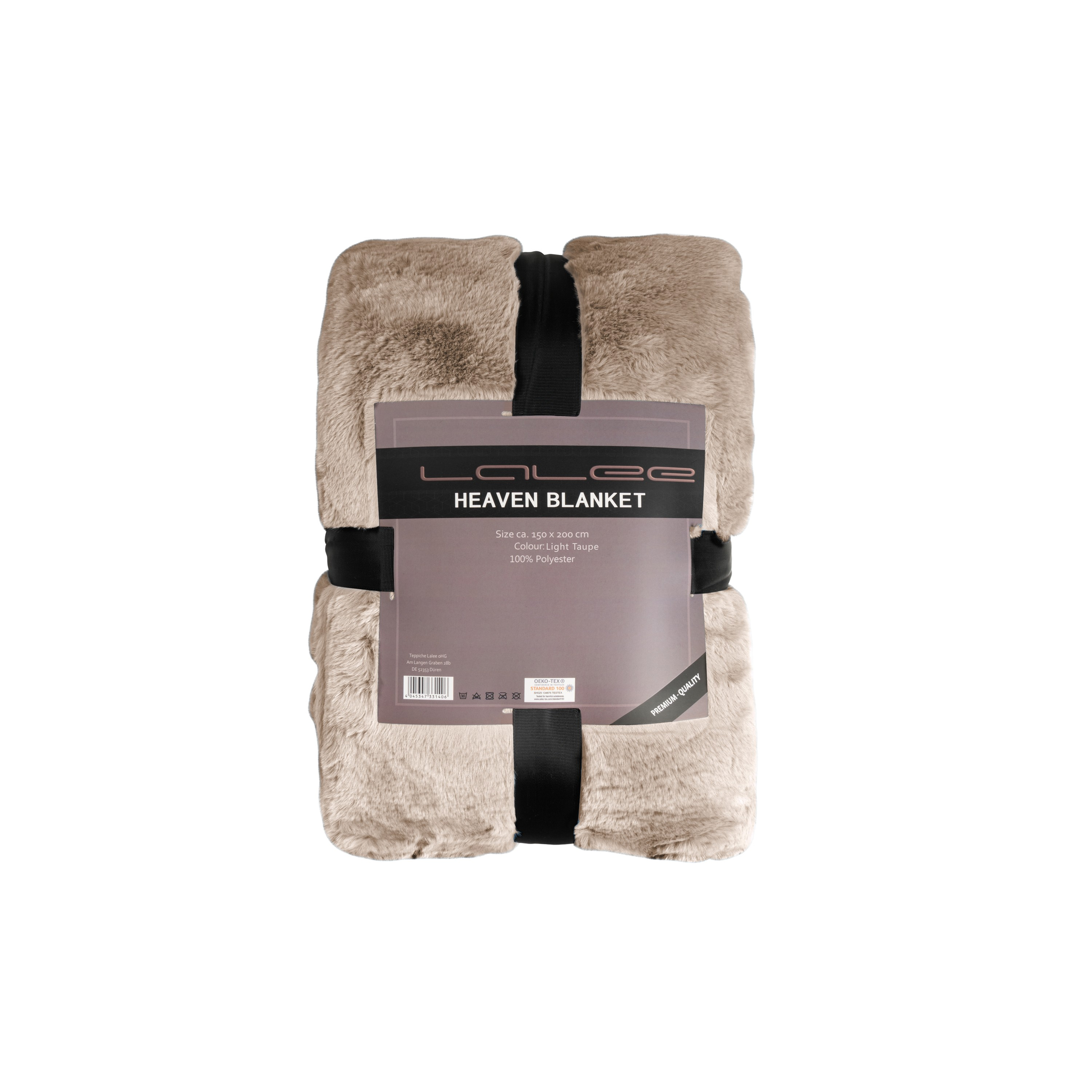 Couverture douce et moelleuse couleur taupe